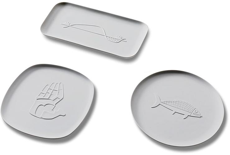 Cassina Прямоугольный поднос из фарфора Gnr collection chandigarh Gnr 31 - Вид №3