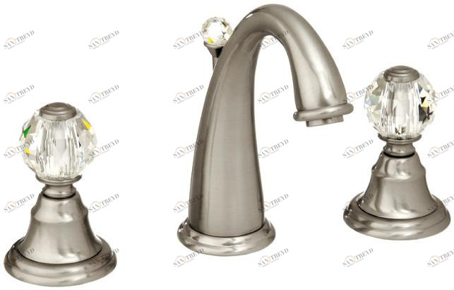 Bronces Mestre Смеситель для мойки на 3 отверстия с кристаллами swarovski® Pacifica sun-id-1400786