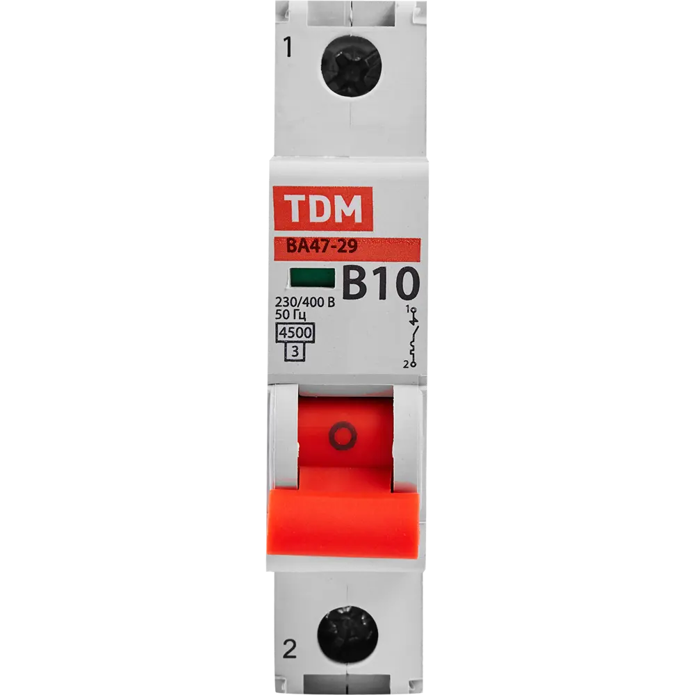 Автоматический выключатель TDM Electric ВА47-29 1Р B10 для защиты сетей 89347178 STLM-1102617 - Вид №1