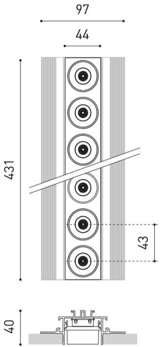 Arkoslight Линейный световой профиль из алюминия для светодиодных модулей Black foster custom sun-id-1453801 - Вид №40