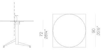 Lapalma Стол квадратный с откидной столешницей Seltz sun-id-1381371 - Вид №2