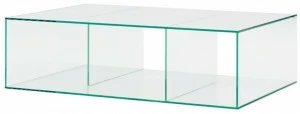 Ligne Roset Низкий прямоугольный журнальный столик из стекла  19960070