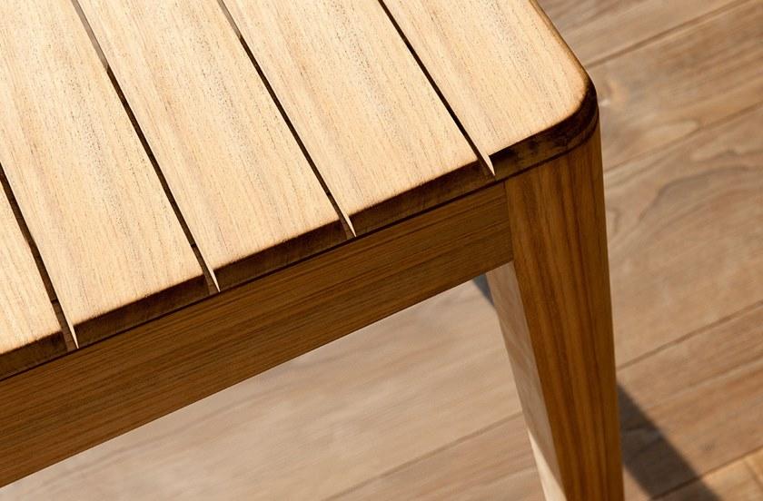 TRIBÙ Прямоугольный столик для сада из тика Mood 06284/06286 - Вид №1