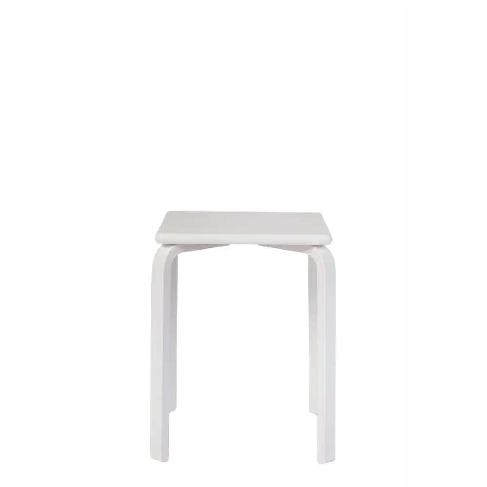 Табурет 35.6x45x35.6 см дерево цвет белый Santreyd Табурет квадратный STLM-2111299 - Вид №4