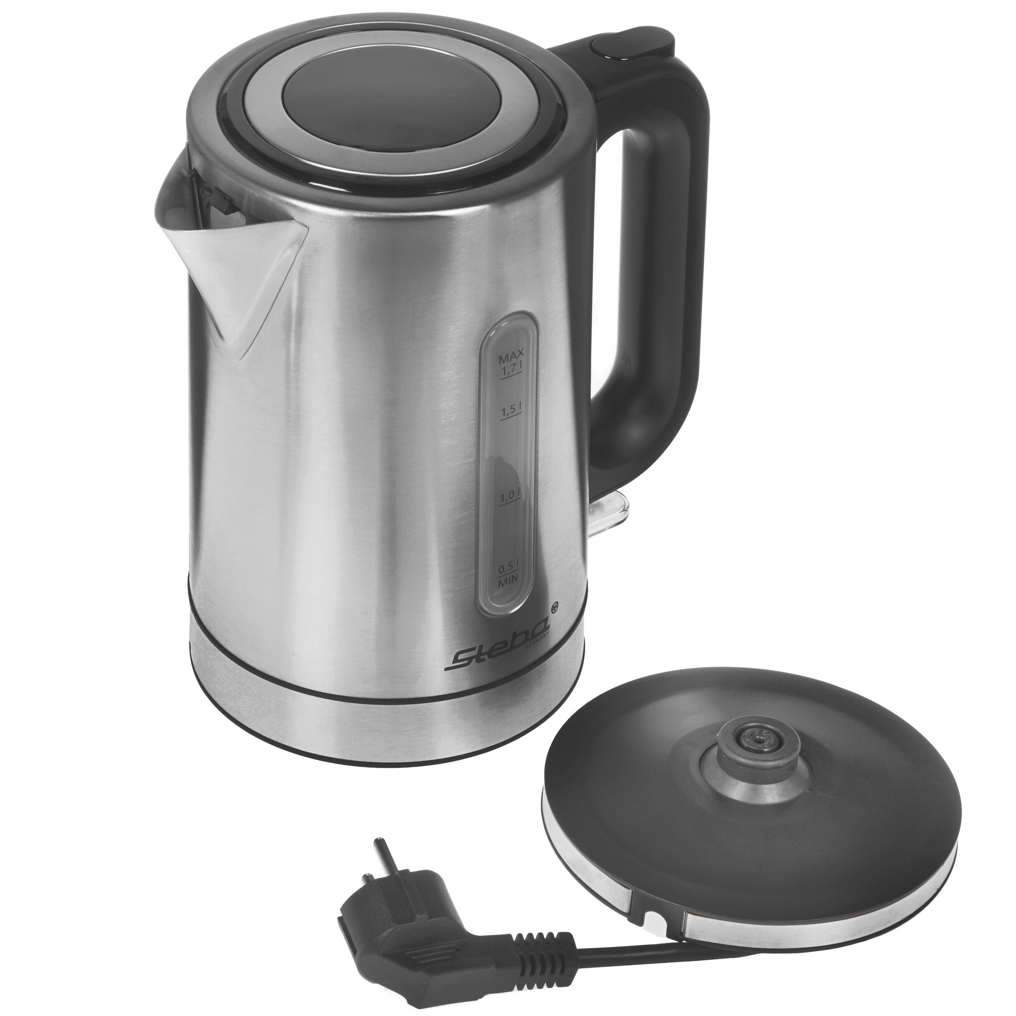 8164579 Электрочайник Steba WK 20 INOX серебристый STDN-0043541 - Вид №3
