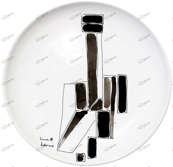 Kiasmo Керамическая тарелка Variation K+mv4