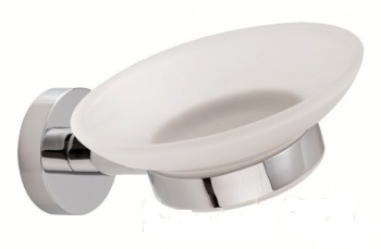 RO09(08) Stil Haus Rondo, настенная стеклянная мыльница, цвет хром