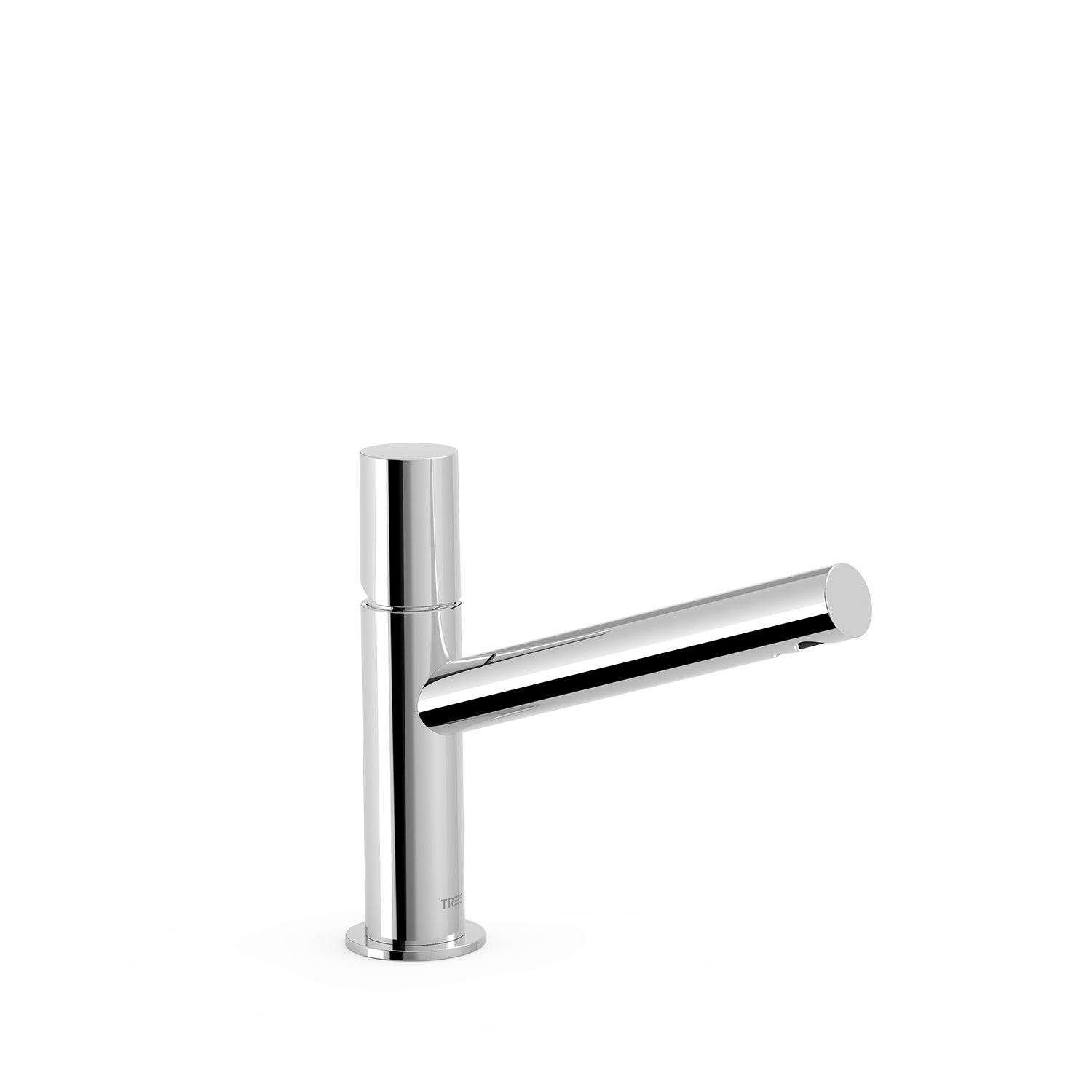 МАКСИМАЛЬНЫЙ смеситель с одной ручкой для умывальника с автоматическим сливом.-06120301D TRES 