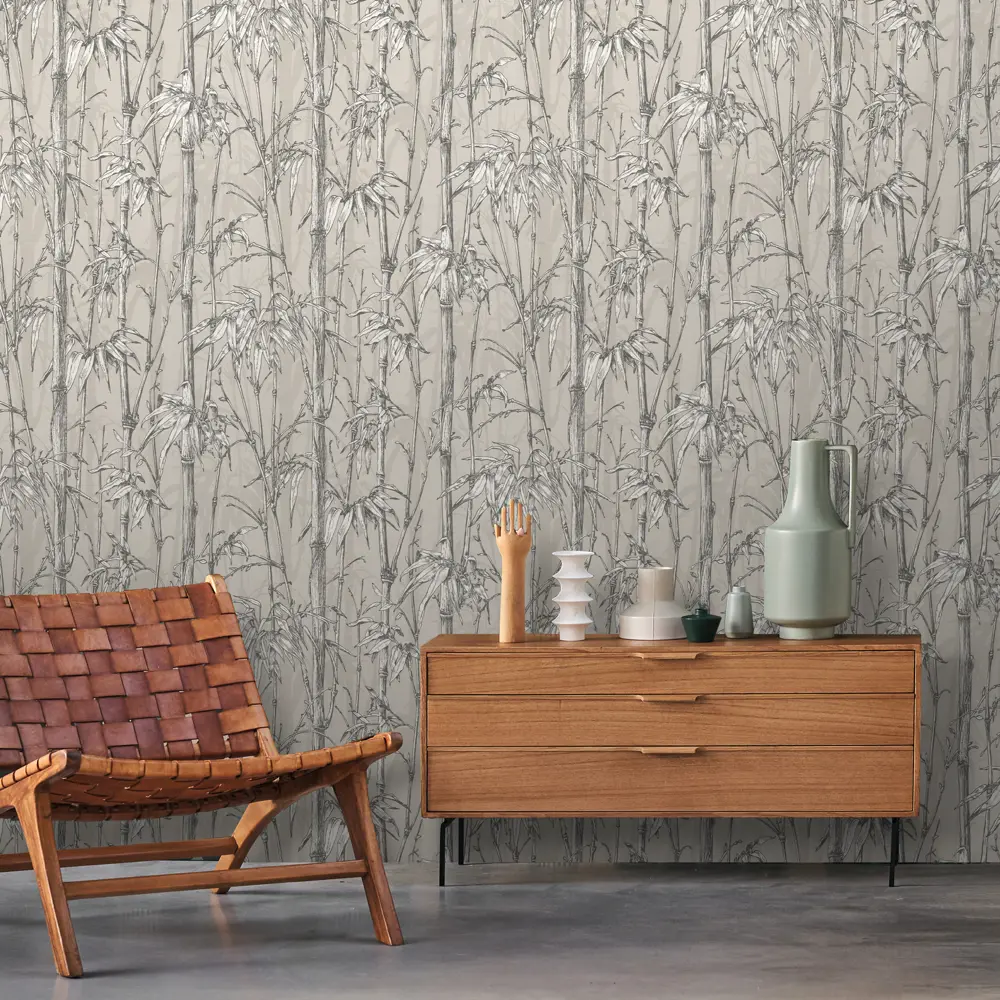 Обои флизелиновые Rasch Florent Бамбук бежевые 1.06 м м R819953 Florentine STLM-2103084 - Вид №2