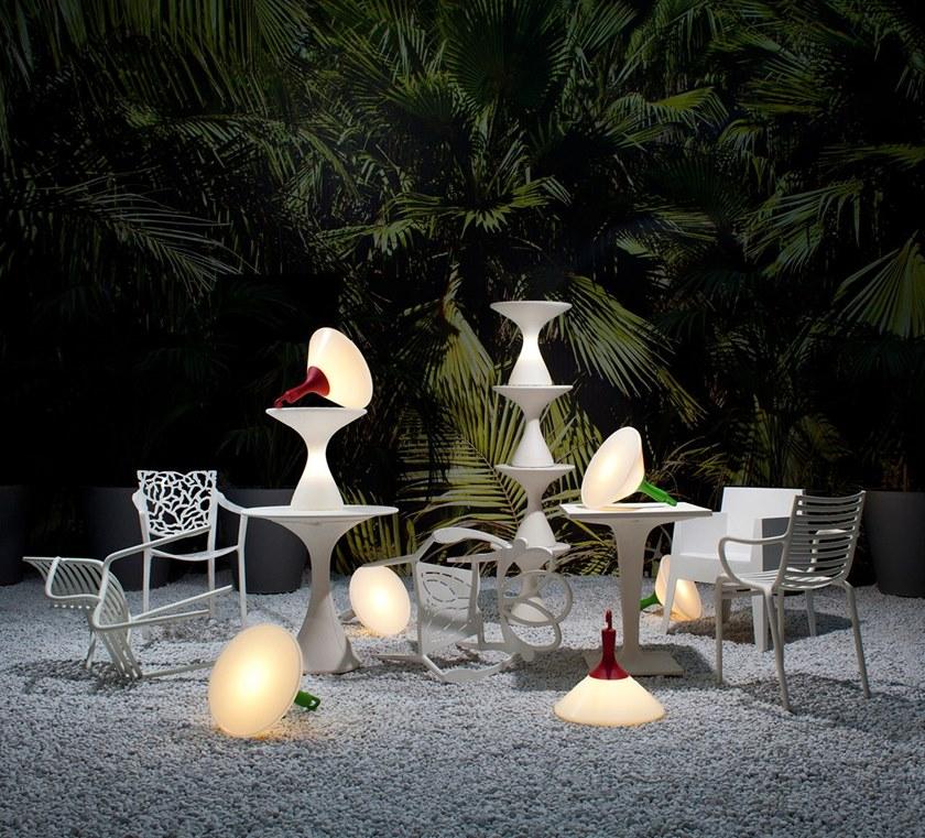 Driade Журнальный столик / торшер для улицы из полиэтилена sun-id-1498061 - Вид №2