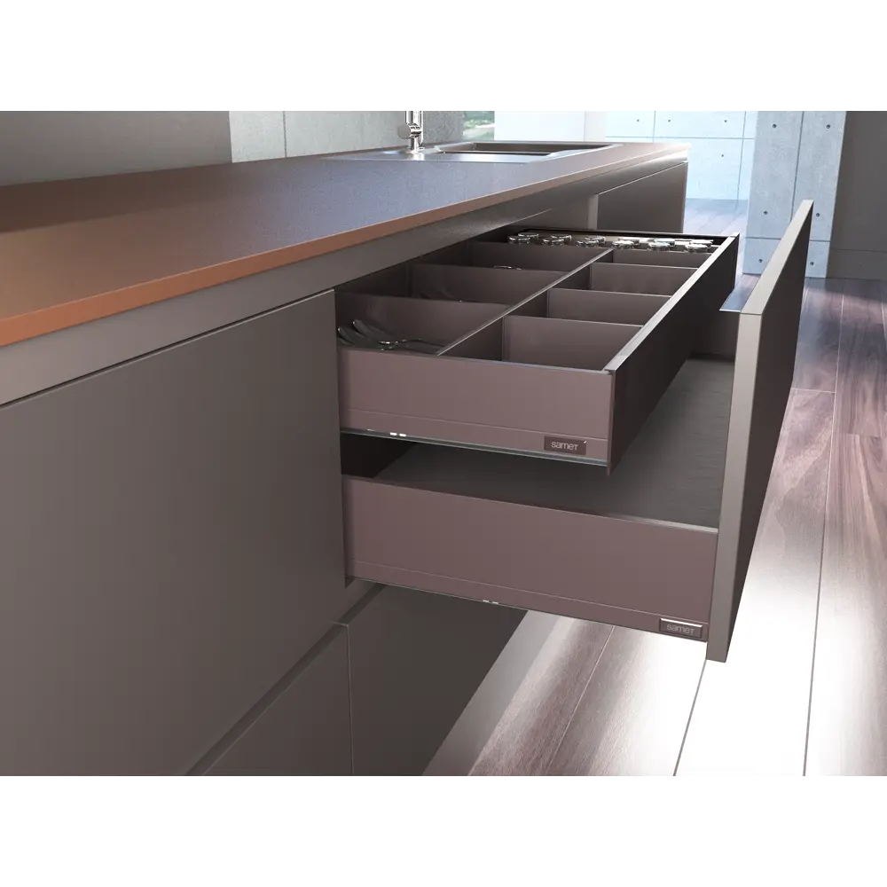 Панель для скрытого ящика Flowbox 36x11 см KONSENSA металл цвет антрацит STLM-2111387 - Вид №10