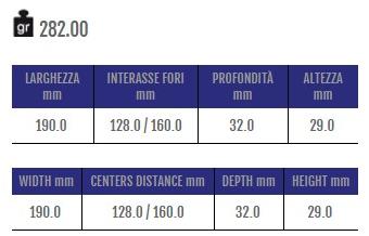 Cosma Ручка мебельная мостовая из замака  12501  - Вид №1