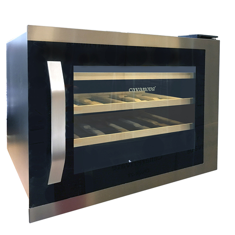 1148002 Встраиваемый винный шкаф Cavanova CV024-KT серебристый, черный STDN-0013408 - Вид №1