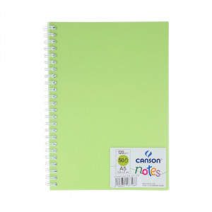 204127716 Блокнот для графики 120 г/м2 А5 14.8 х 21 см на спирали 50 л. зеленая Canson