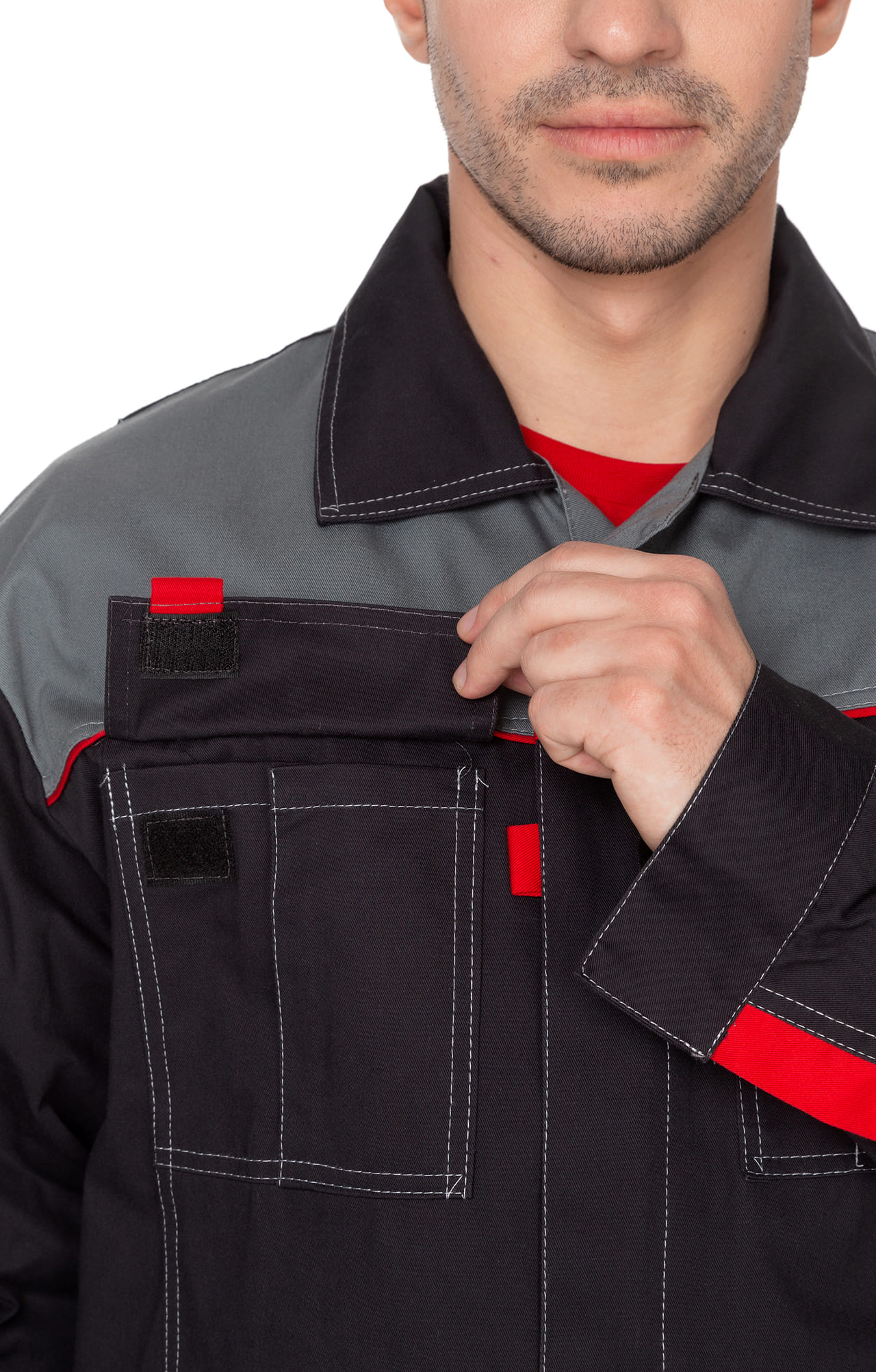 69264 Костюм "Профи" темно-серый  Летняя спецодежда  размер 52-54/182-188  - Вид №22