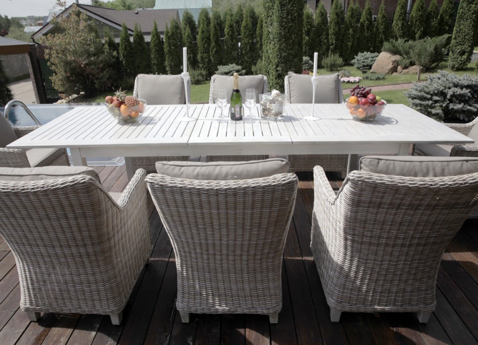 Обеденный стол металлический "Тоскана" BESTA FIESTA ТОСКАНА 044721 Белый - Вид №6