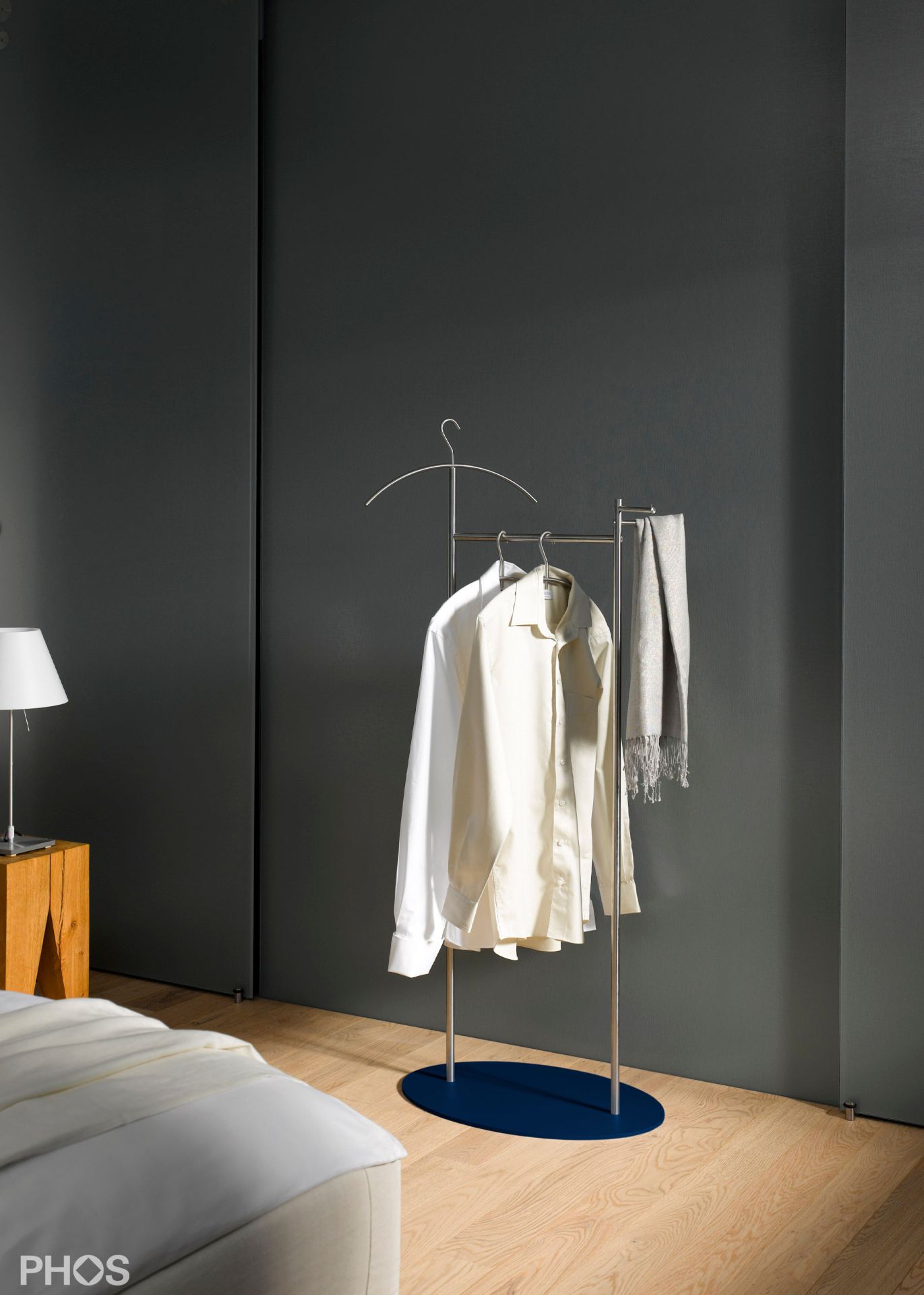 GSD-BPB Стойка Valet с овальной опорной плитой. цвет нижней пластины: синий PHOS  - Вид №1