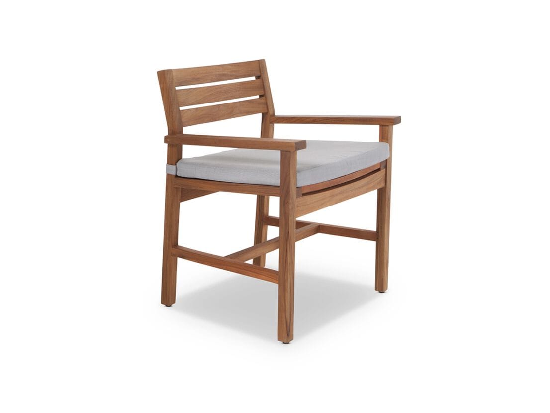 Стул для сада из тикового дерева с подлокотниками Walters курорт ARCH-00139693
