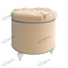 Пуф круглый MODENA BEIGE бежевый PUSHA ДИЗАЙНЕРСКИЕ, PUSHA 061318 Бежевый 