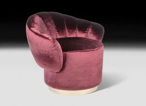 VGnewtrend Бархатное кресло с подлокотниками  7542592.34