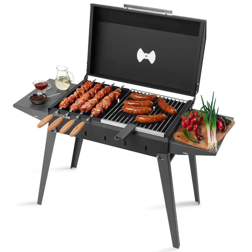 GRATAR Мангал классический с крышкой и боковыми полками 89358379 STLM-1574808 - Вид №8