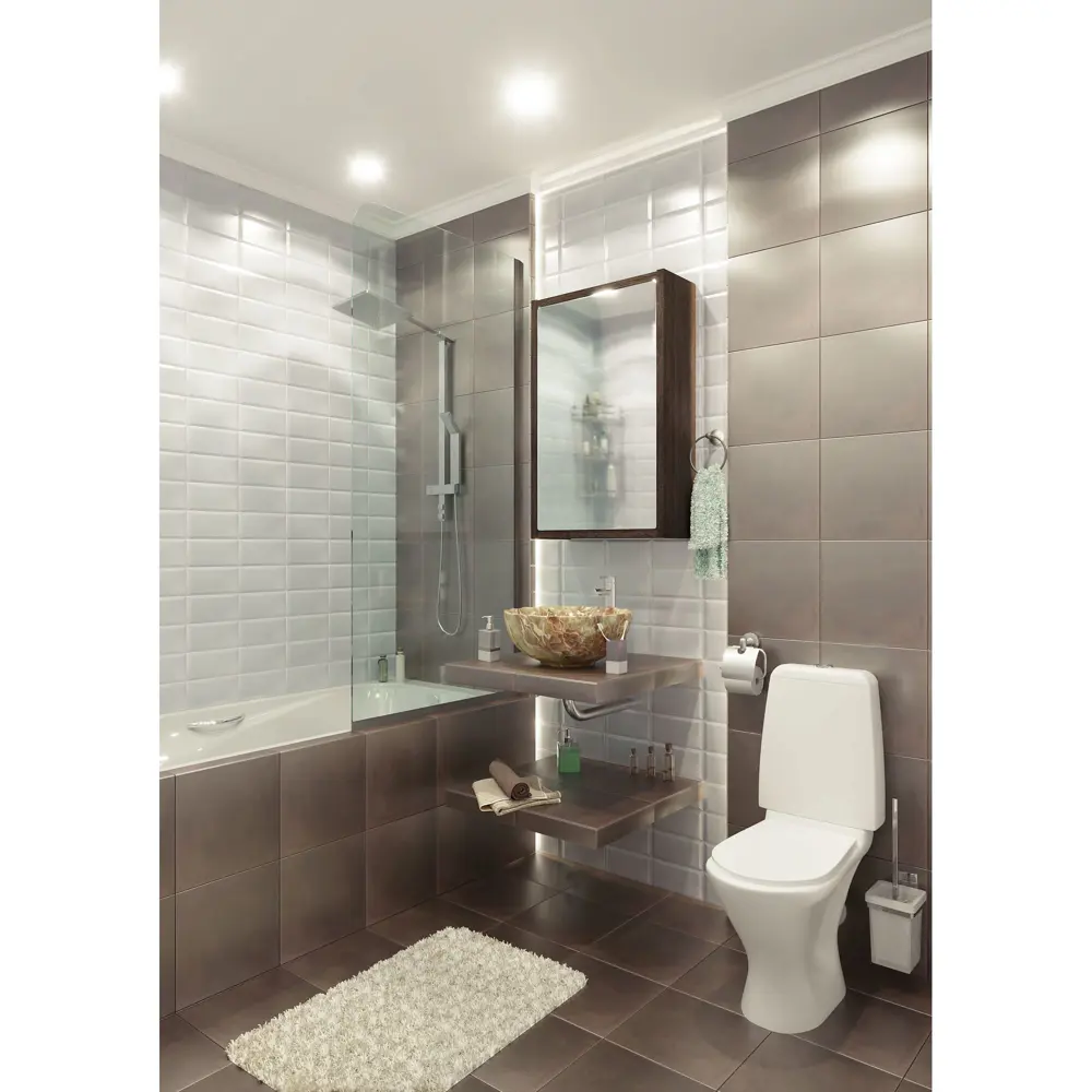 Плитка настенная «Metrotiles» 10х20 см 0.88 м2 цвет белый 18615661 STLM-2181398 Golden Tile  - Вид №5