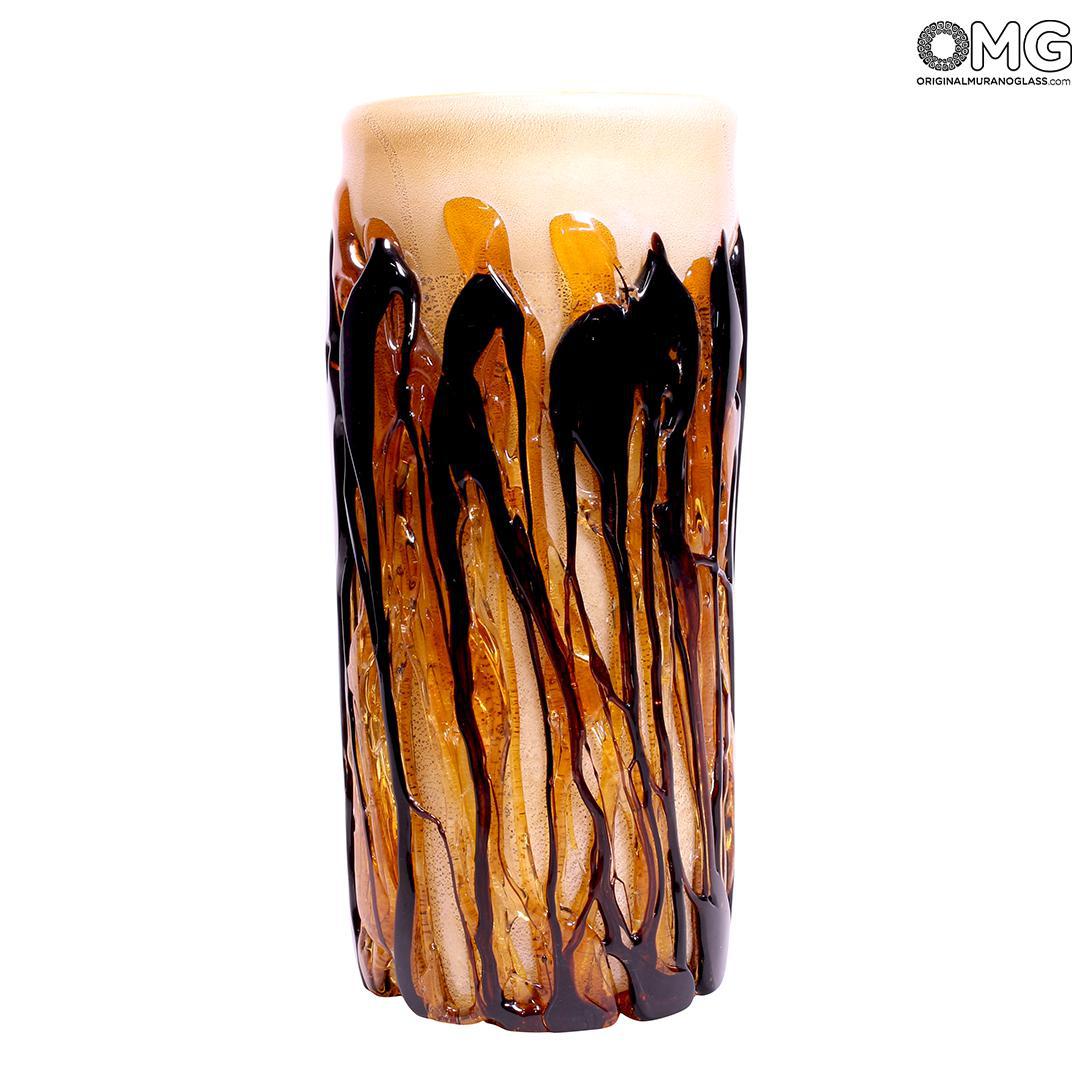 4562 ORIGINALMURANOGLASS Ваза Земли Сиены - муранское стекло OMG 14 см  - Вид №1