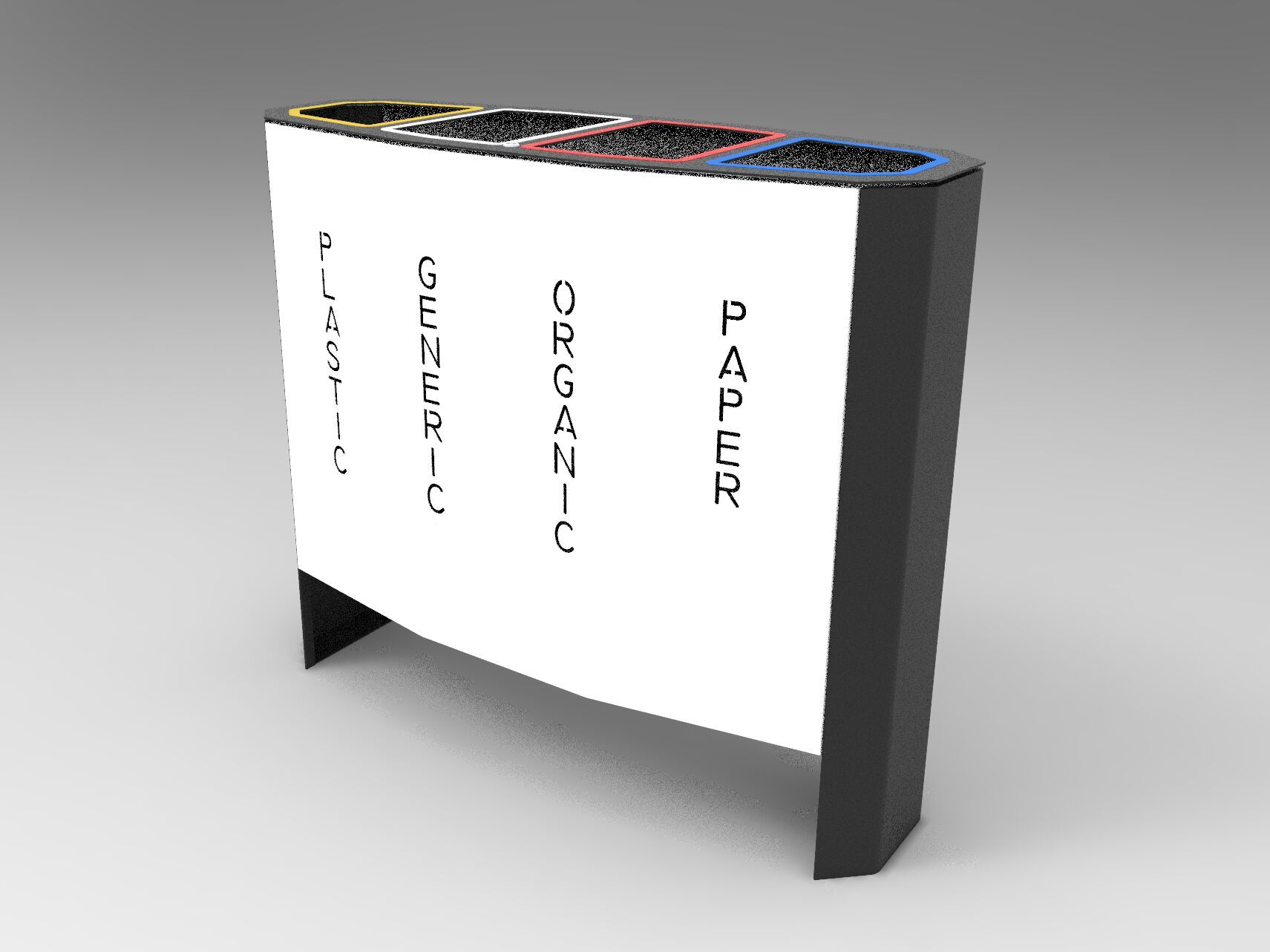 Стальные стойки для мусора на открытом воздухе CITYSì PLANE ARCH-00115970 - Вид №1