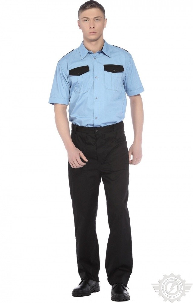 65914 Сорочка "Страйк" короткий рукав  Одежда для охранных структур  размер 60-62/170-176 Спецодежда  - Вид №2