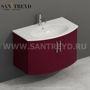 MDMA80Y055 Тумба с двумя створками 78 см красная Globo 4ALL Италия