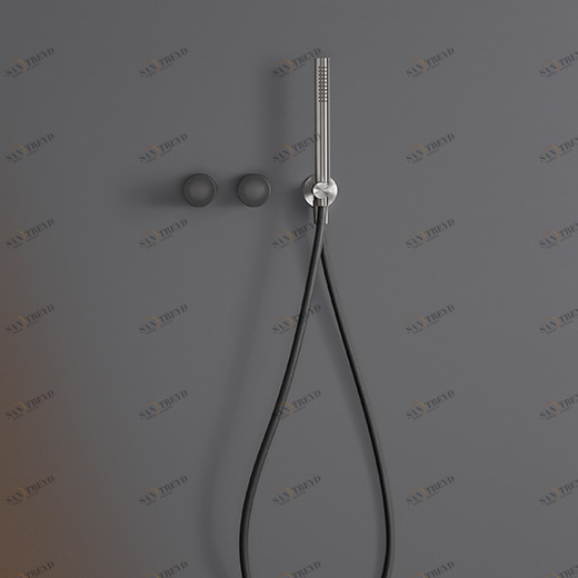 Настенный 2 прогрессивные смесители, установленные для ванной / душем с цилиндрическая ручной душ диаметр 23 мм </span>. Цветные TechnoGel® ручка и шланг  UDT21 CEADESIGN 