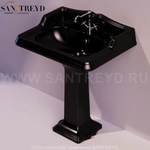 AR834NERO Подвесная раковина настенная прямоугольная Simas Arcade черная