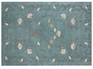 Шерстяной ковер ручной работы с прямоугольным рисунком