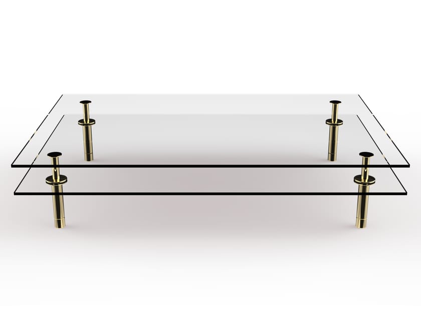 Прямоугольный Хрустальный журнальный столик GHIDINI1961 Legs ARCH-00033139