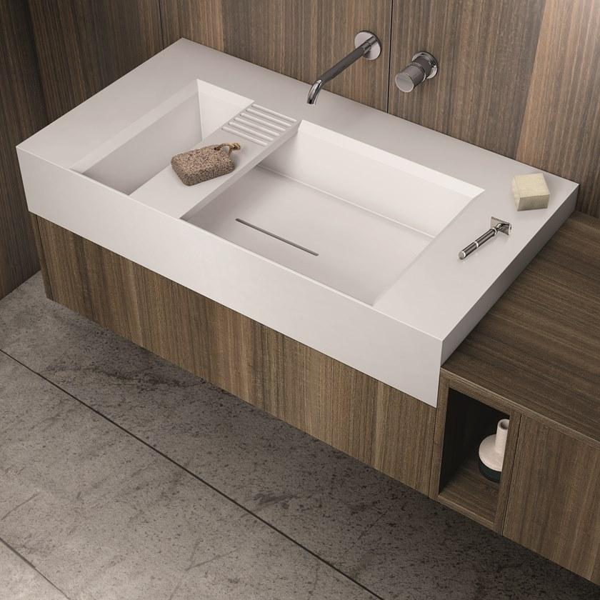 Cerasa Подвесная тумба под умывальник из ламината с зеркалом Cartabianca sun-id-1364421 - Вид №1