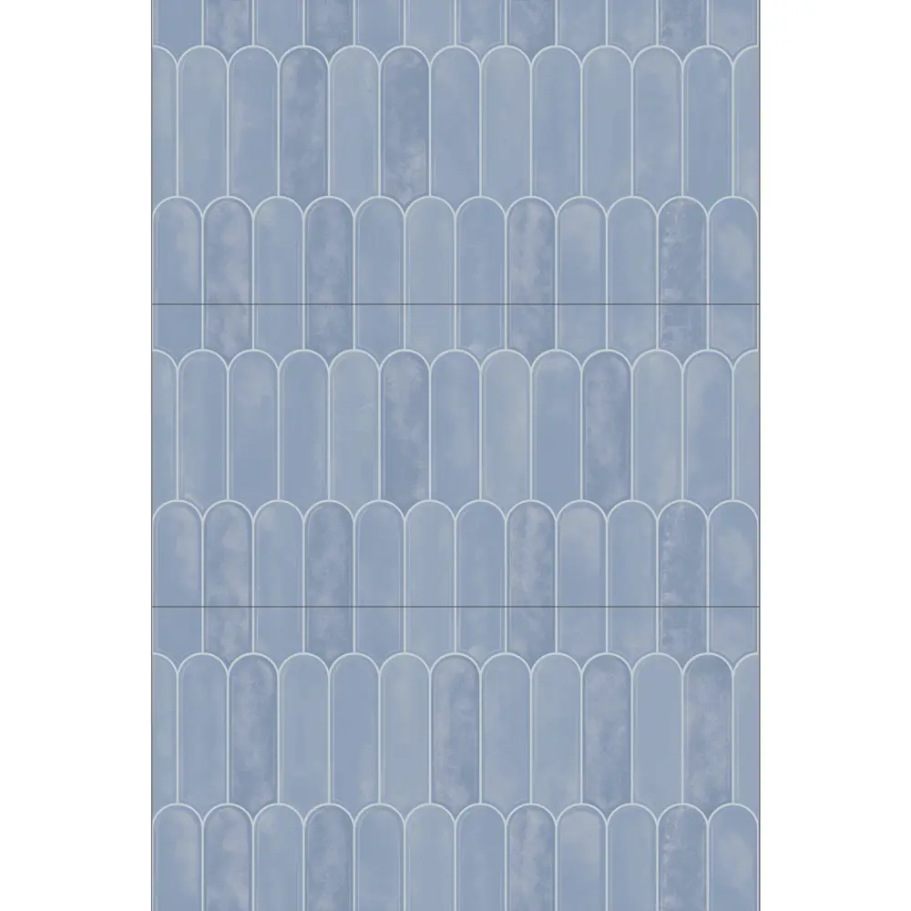 Настенная плитка Azori Salieri Blue 31.5x63 см 1.79 м² глянцевая цвет синий STLM-2041548 - Вид №2