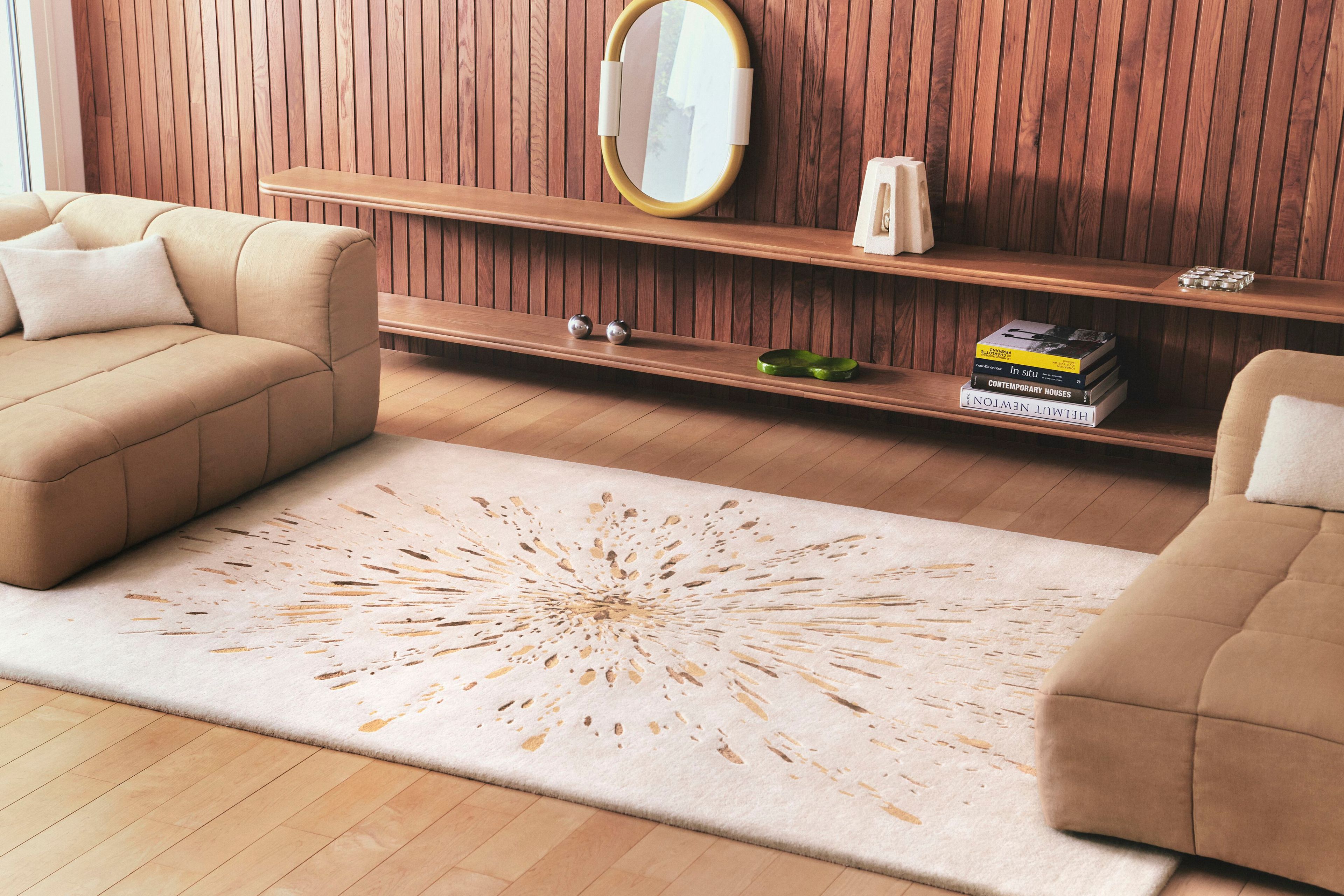 Шерстяной ковер ручной работы Toulemonde Bochart PAINT OCRE ARCH-00070906 - Вид №1