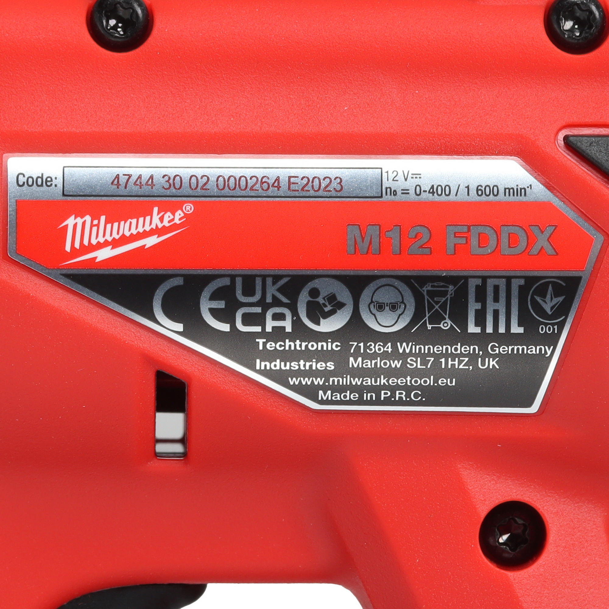 Дрель-шуруповерт Milwaukee M12 FDDX-0 FUEL   , Без ЗУ, Без АКБ 5476074 STDN-0076472 - Вид №3