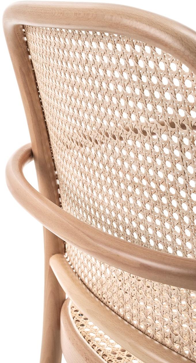 Wiener GTV Design Стул из бука и венской соломы с подлокотниками N. 811 sun-id-1400992 - Вид №1