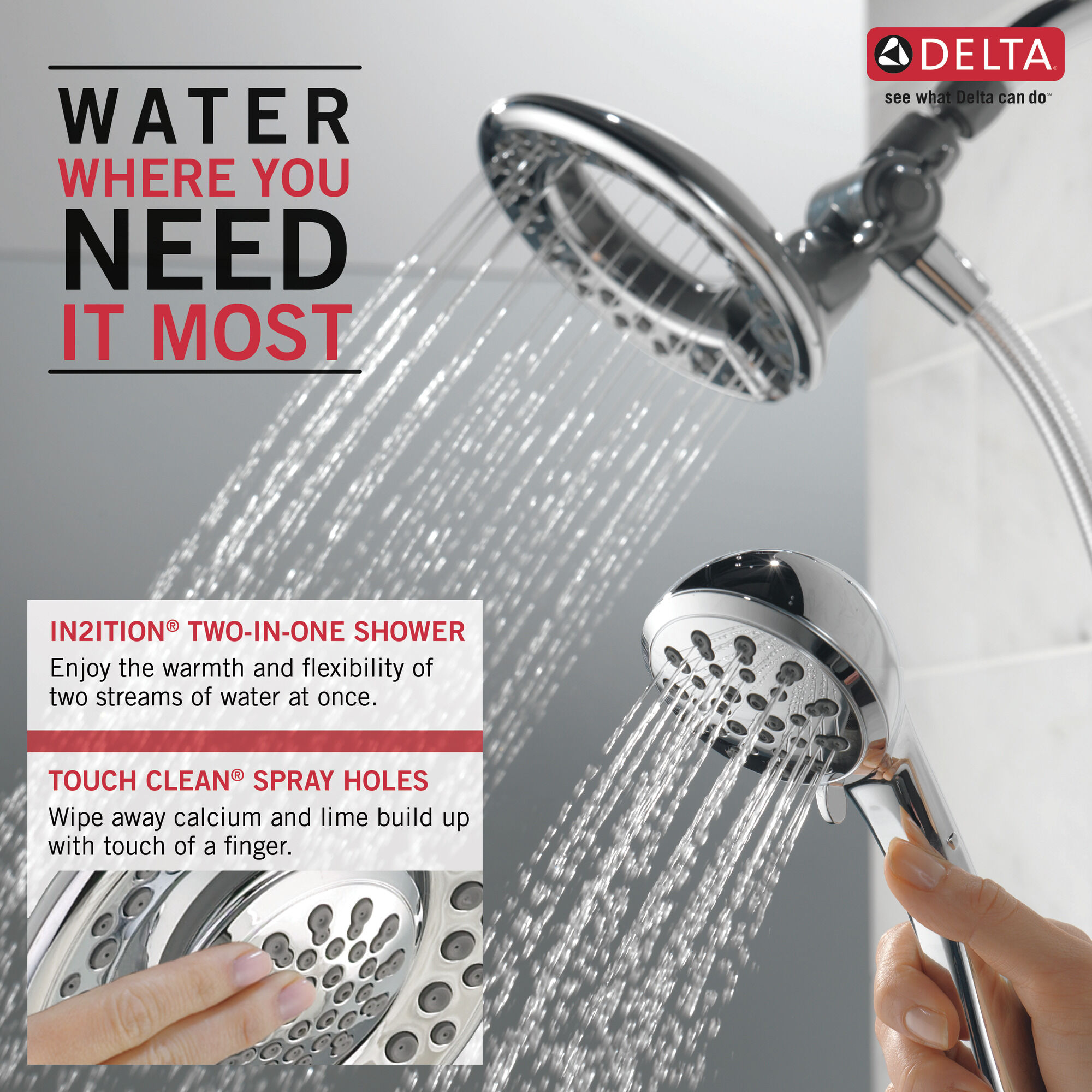 75486C 4 настройки In2ition Delta Faucet DELTA Хром - Вид №1