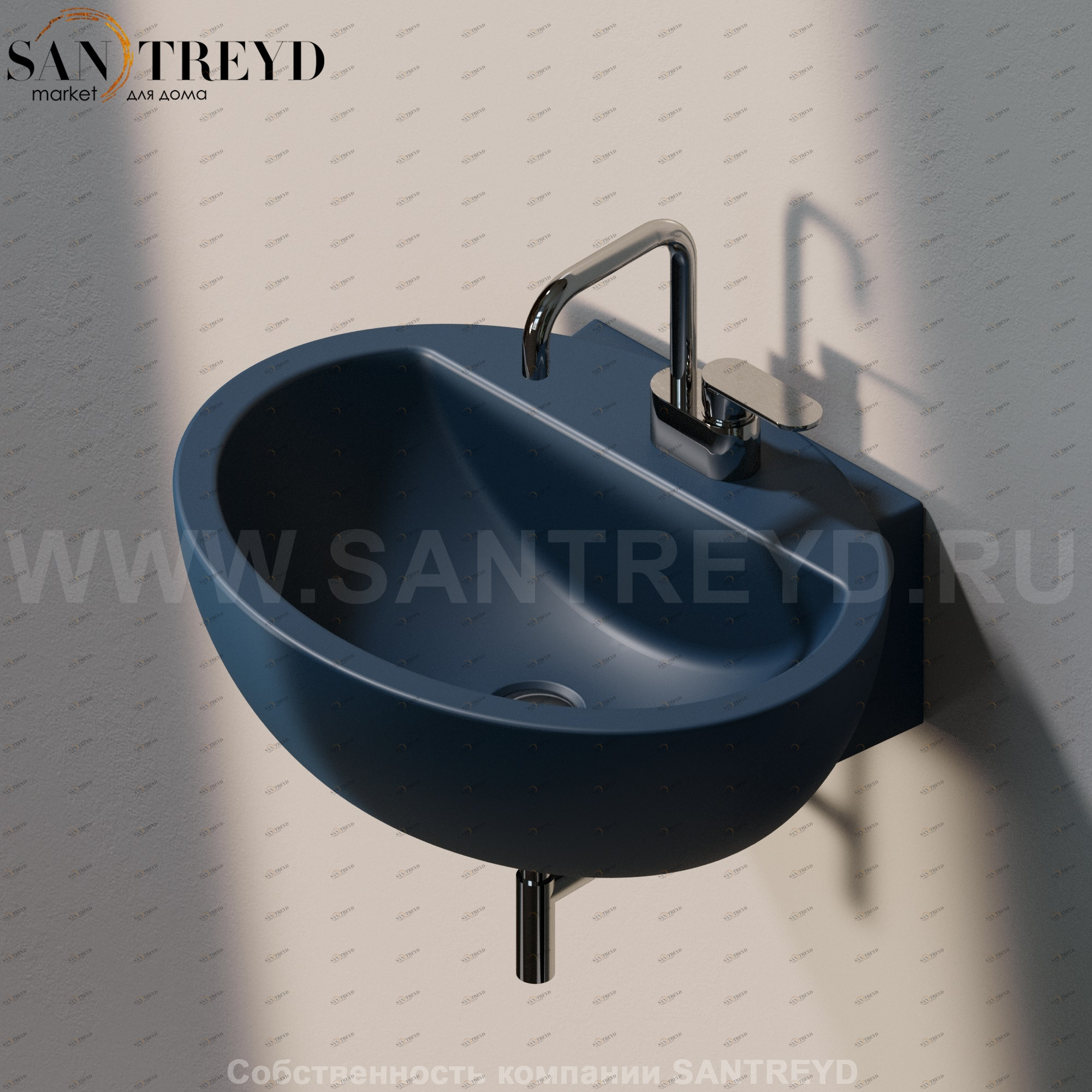 DP4817016 Подвесная раковина настенная овальная Ceramica Flaminia Dip