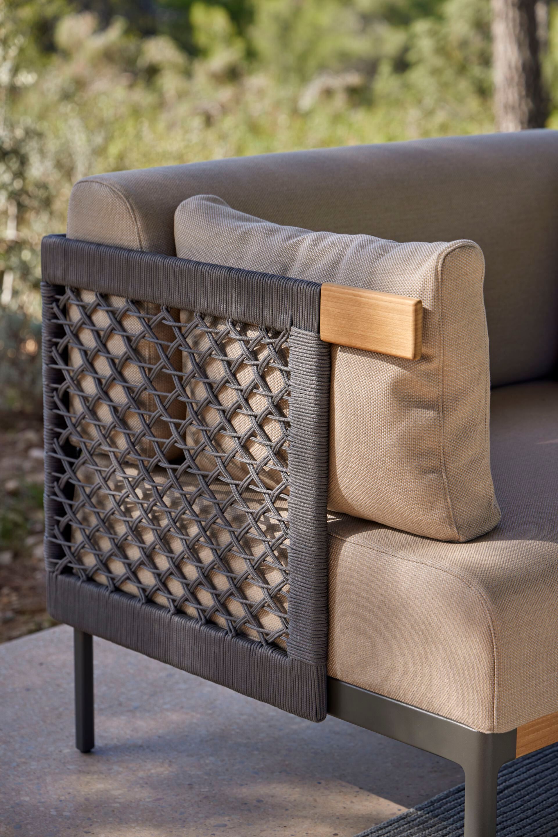 Веревочное и тканевое садовое кресло с подлокотниками POINT Legacy ARCH-00037863 - Вид №5
