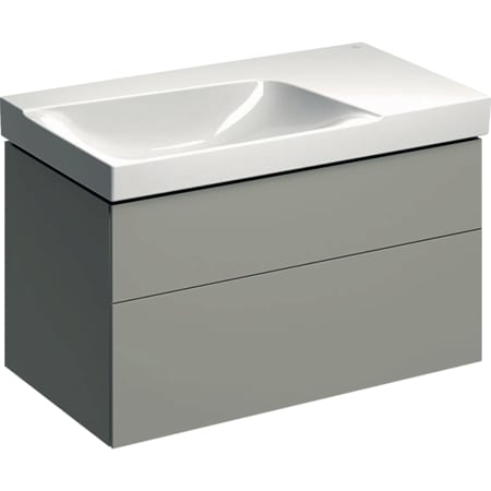 500.515.00.1 Шкафчик для раковины Geberit Xeno² с полкой, с двумя выдвижными ящиками Geberit  - Вид №8