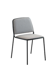 Ring 670 Стул со стальным каркасом, 4 ножки. Сиденье и спинка мягкие. Et al. Ring