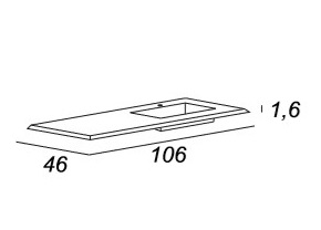 Мебель для ванной CEZARES BELLAGIO 105 Rovere Tabacco - Вид №13