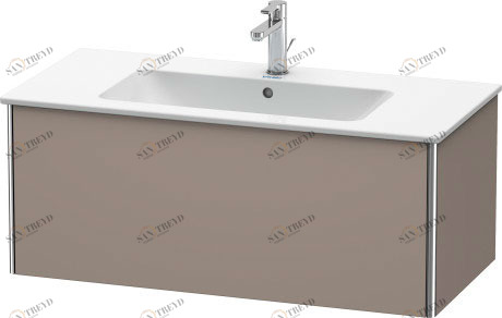 XS407304343 XSquare Тумбочка подвесная Базальт матовый, декор Duravit