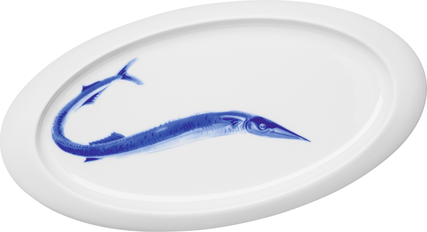 10577470 Hering Berlin Блюдо овальное Hering Berlin "Мерлуза" "Океан" 46см Фарфор 