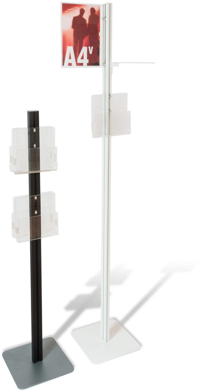 STUDIO T Двусторонняя напольная подставка из металла для брошюр Inuno Inunostick2b - Вид №4