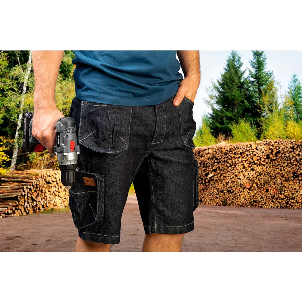 Шорты Neo Tools Denim синие размер XXXL рост 190-193 STLM-2045604 - Вид №4