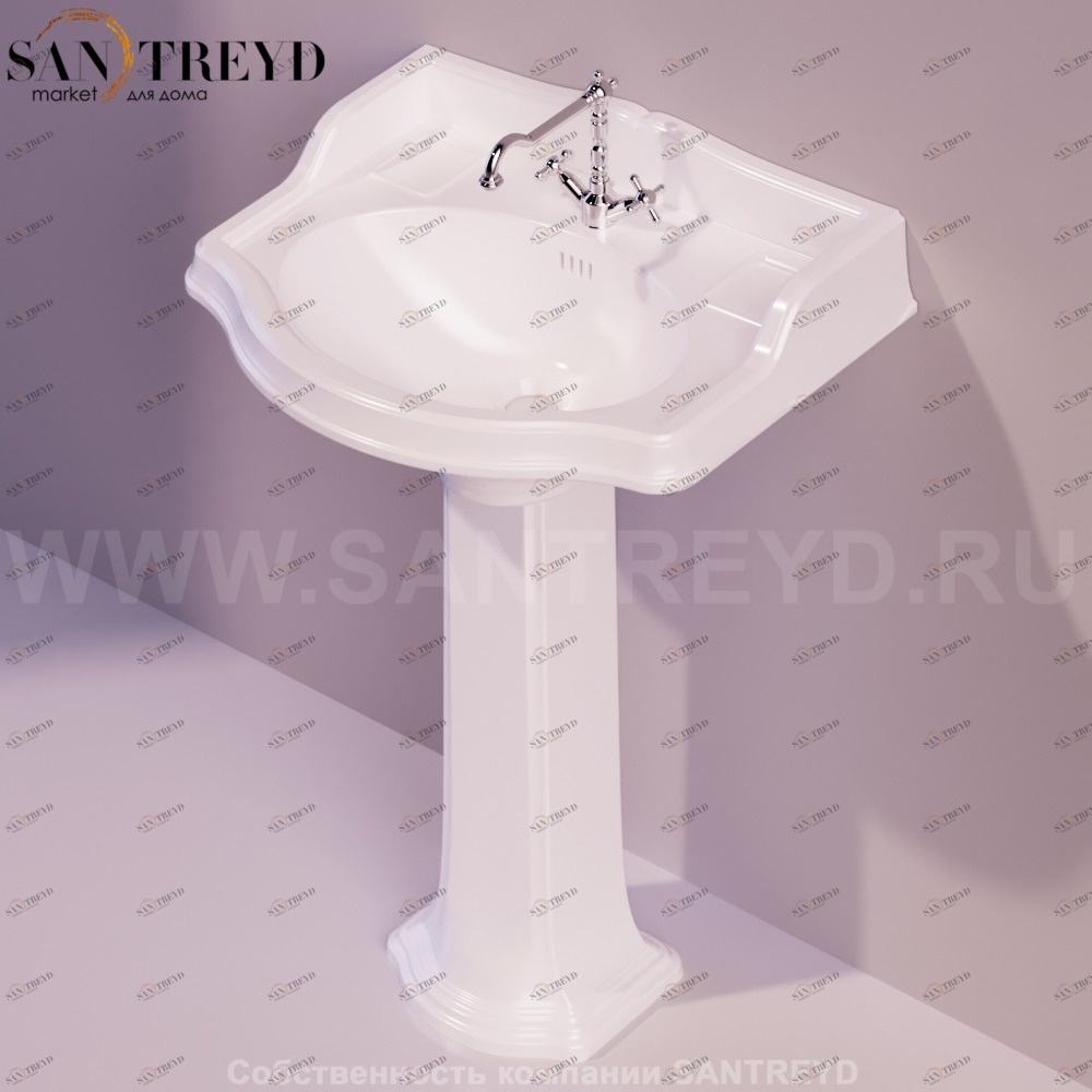 AR815BIANCO Пьедестал для раковины прямоугольная Simas Arcade